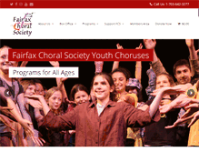 Tablet Screenshot of fairfaxchoralsociety.org